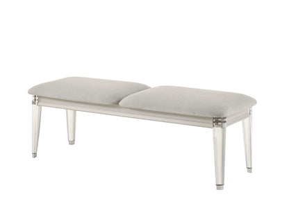 Laveda - Boucle Bench - Light Gray / White