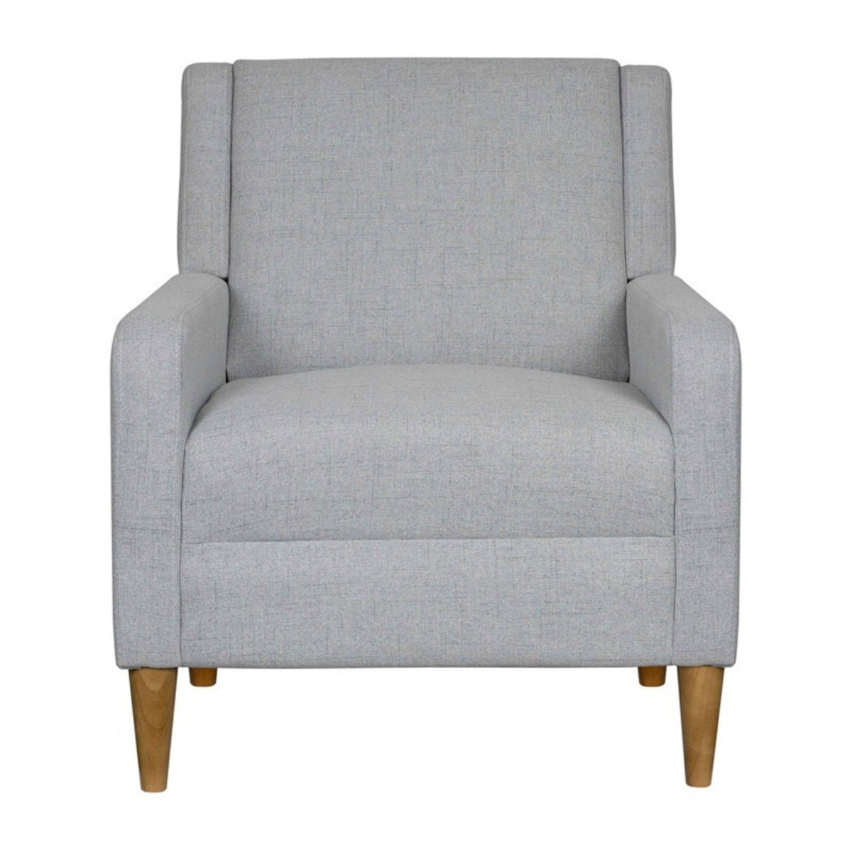 Upholstered Accent Armchair - Light Gray