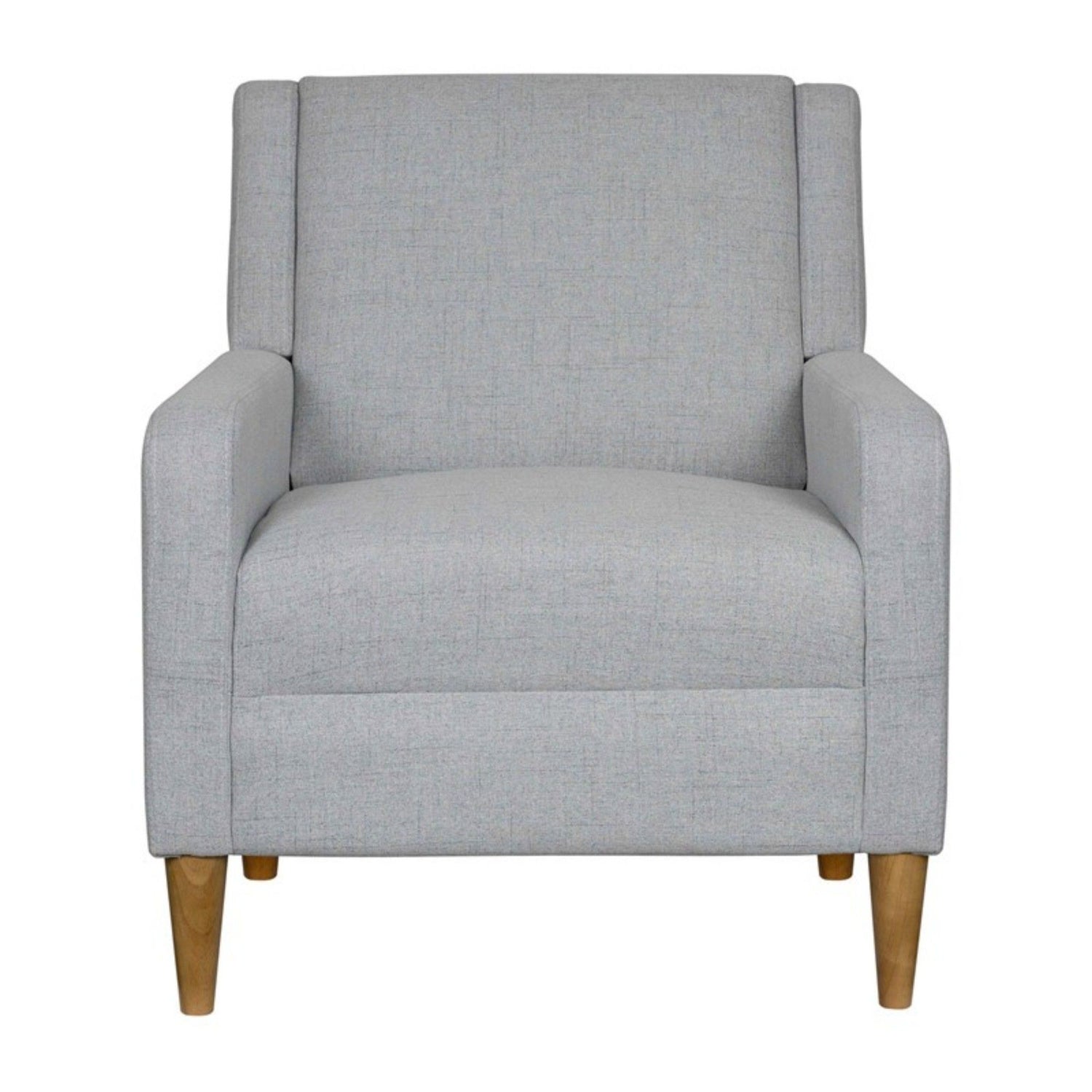 Upholstered Accent Armchair - Light Gray