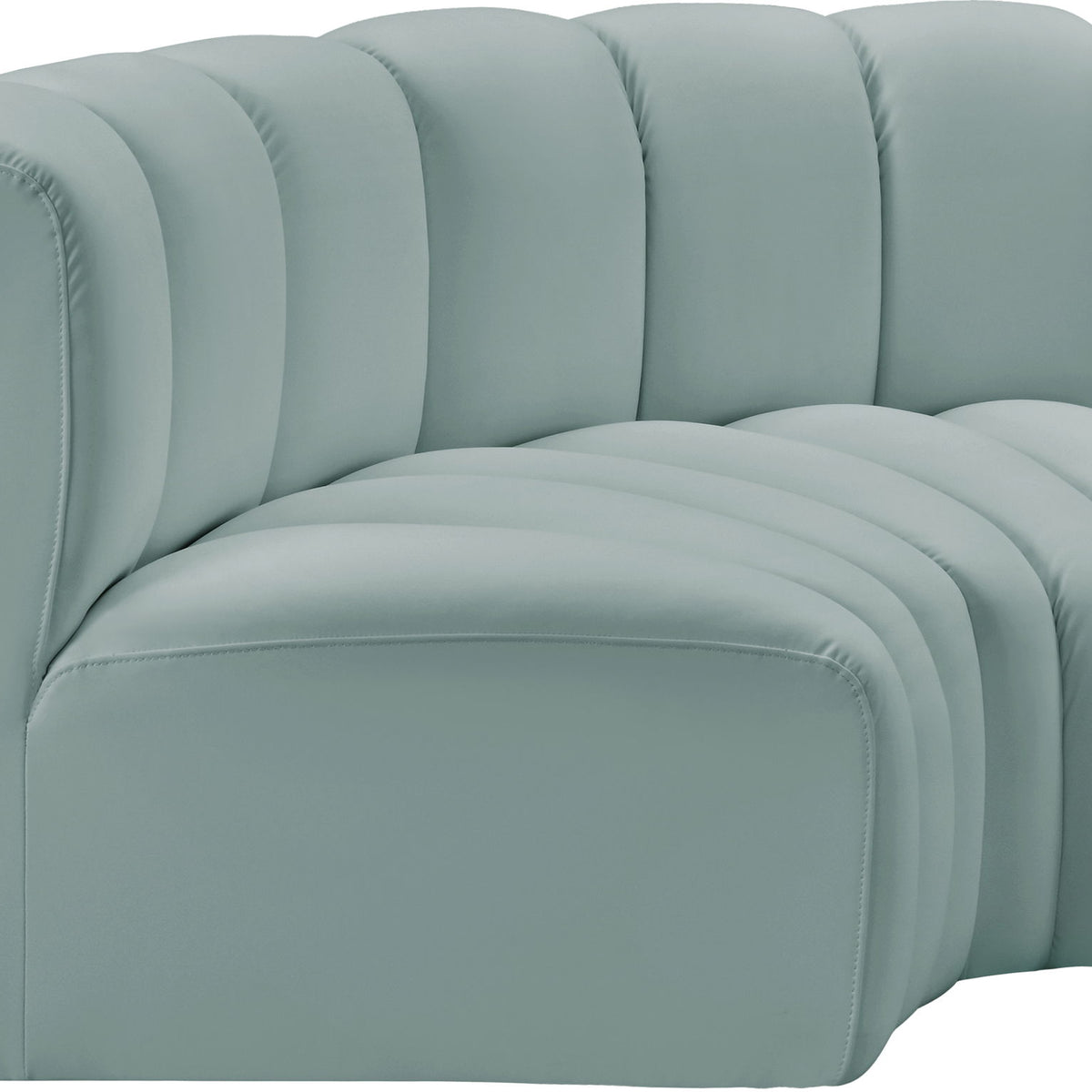 Arc - Faux Leather 2 Piece Modular Sofa