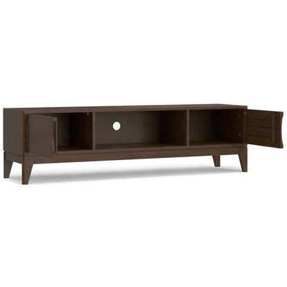 Harper - Low TV Media Stand - Walnut Brown