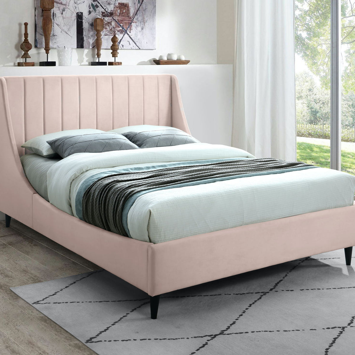 Eva - Velvet Bed
