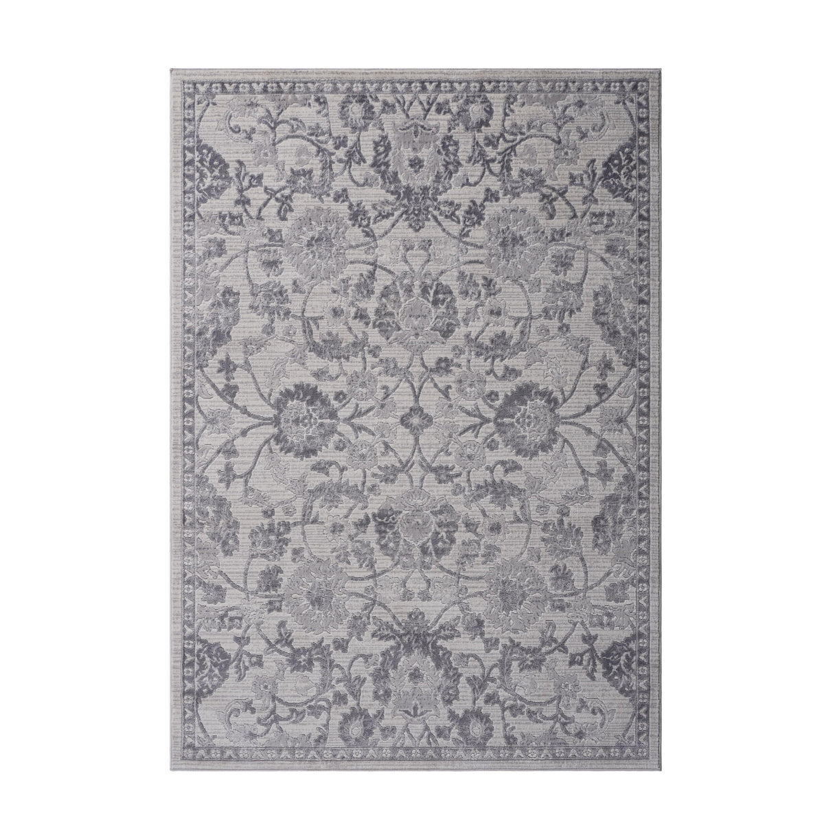 Marfi - 8' X 10' Oriental Area Rug - Gray / Silver