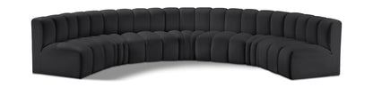 Arc - Faux Leather 7 Piece U-Shaped Modular Sofa