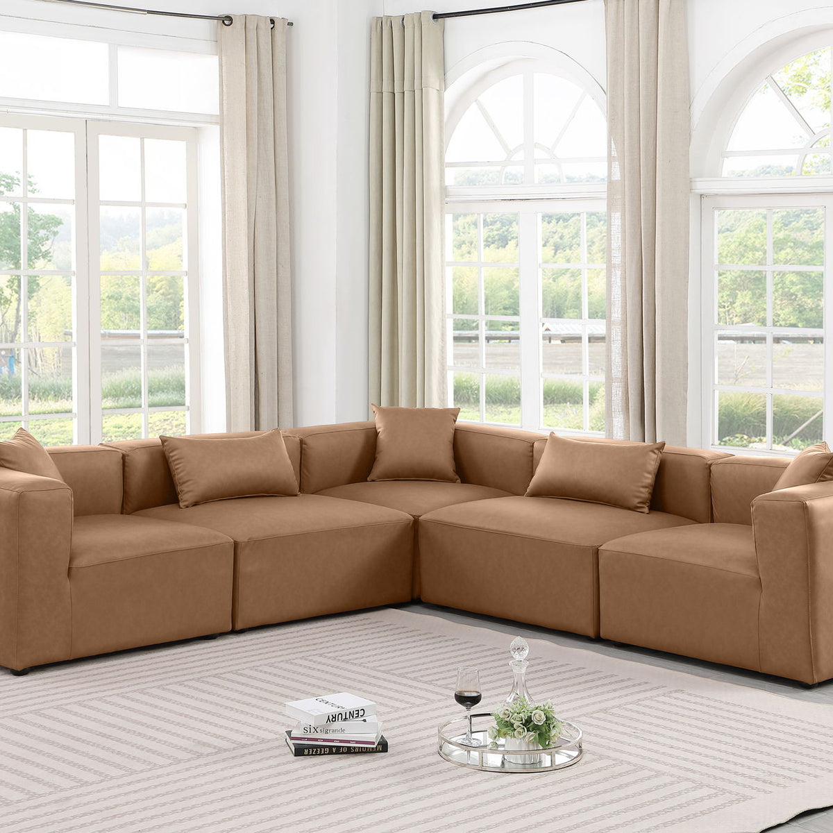 Cube - 5 Piece Modular Corner Sectional