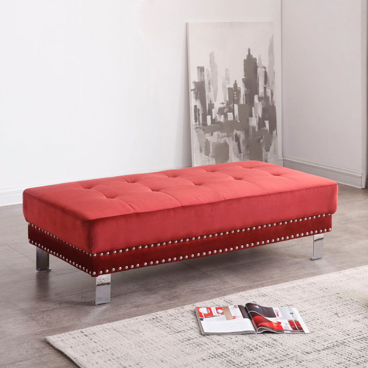 Elegant Contemporary Ottoman