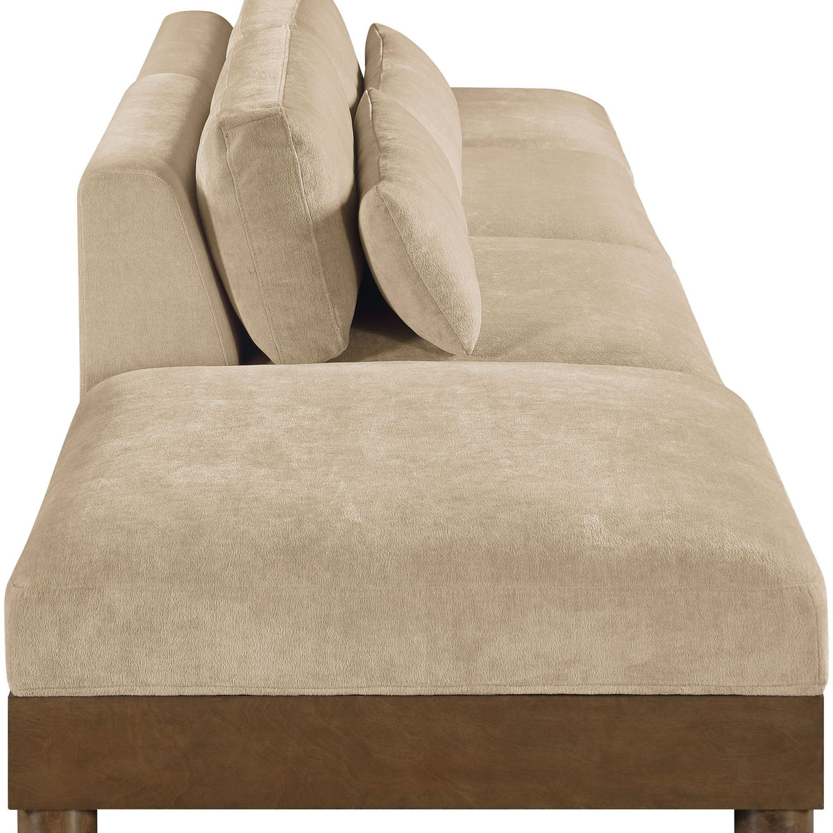 Turin - Chenille Fabric Upholstered Modular Sectional - Beige