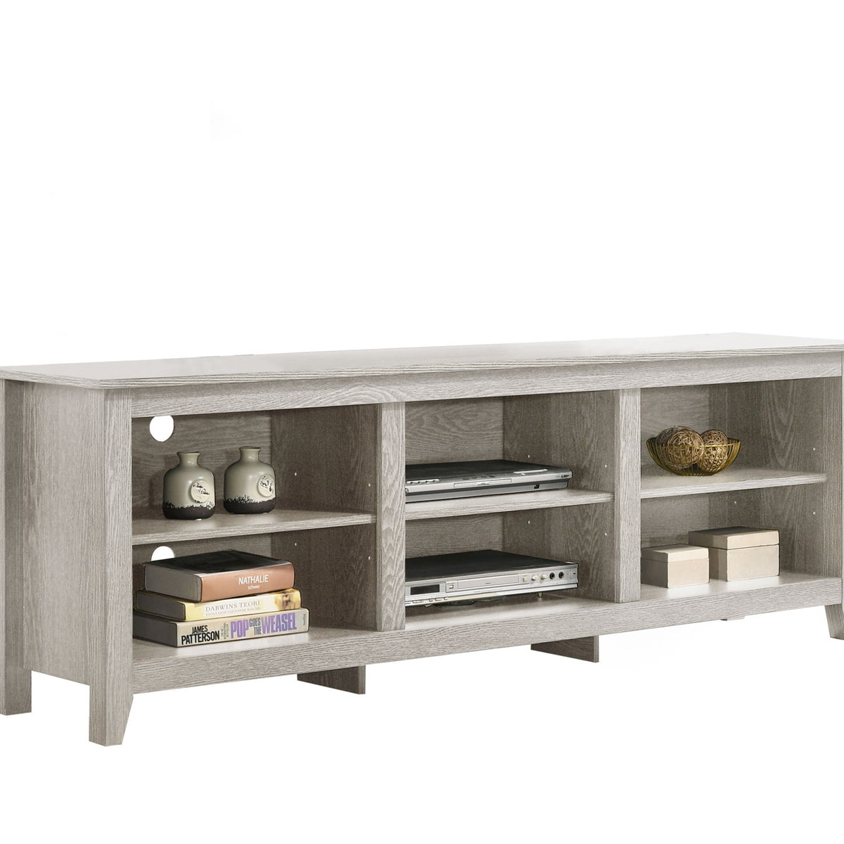 Benito - TV Stand With Open Shelves And Cable Management