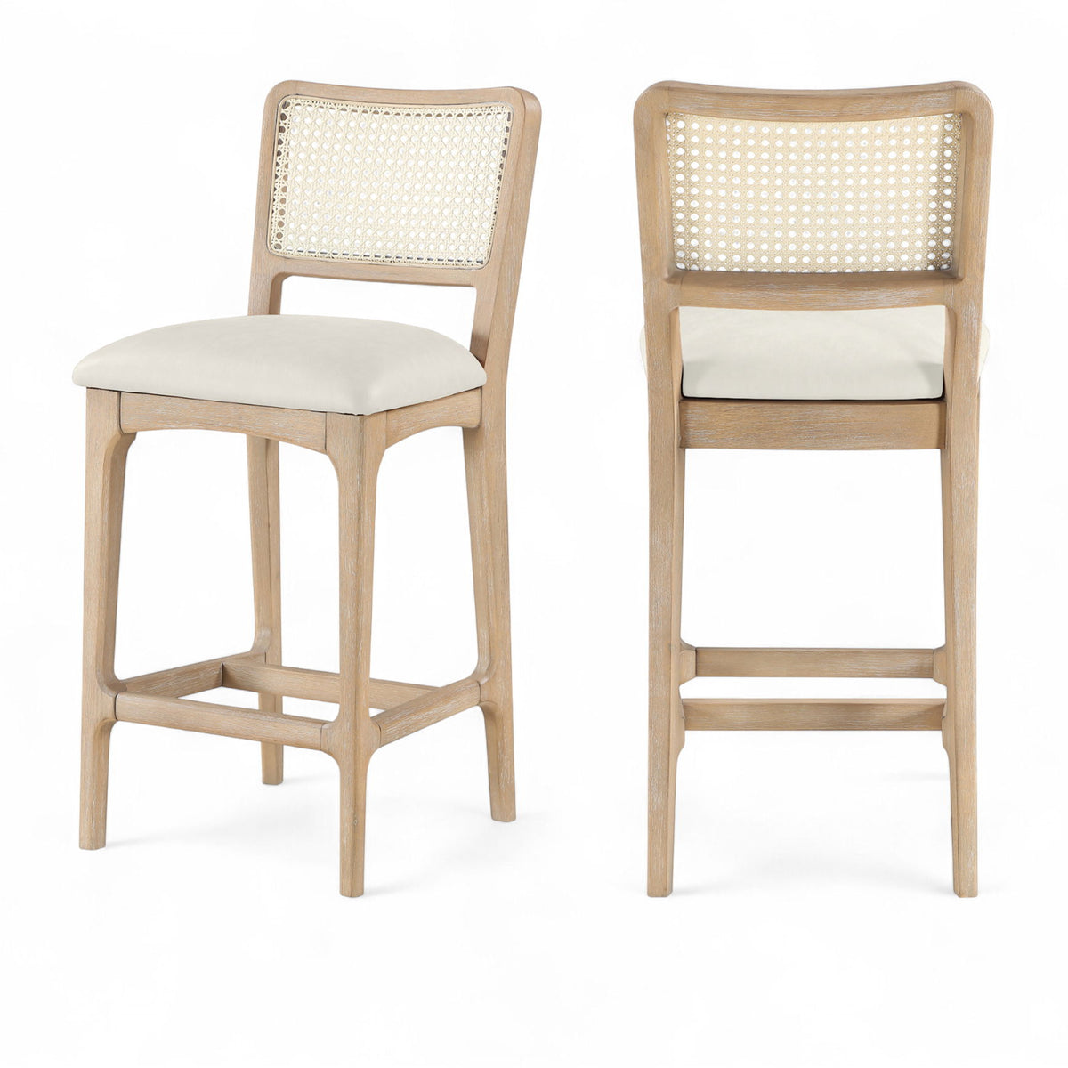 Atrium - Counter Stool With Brushed Natural Base (Set of 2)