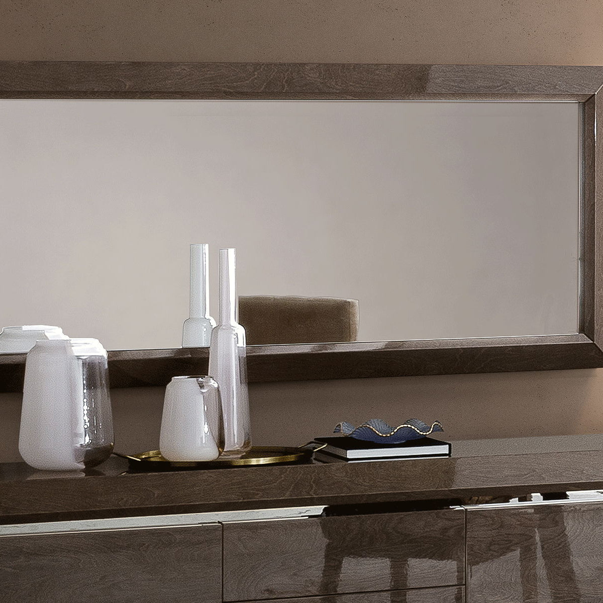 Elite - Mirror For Buffet - Silver Birch