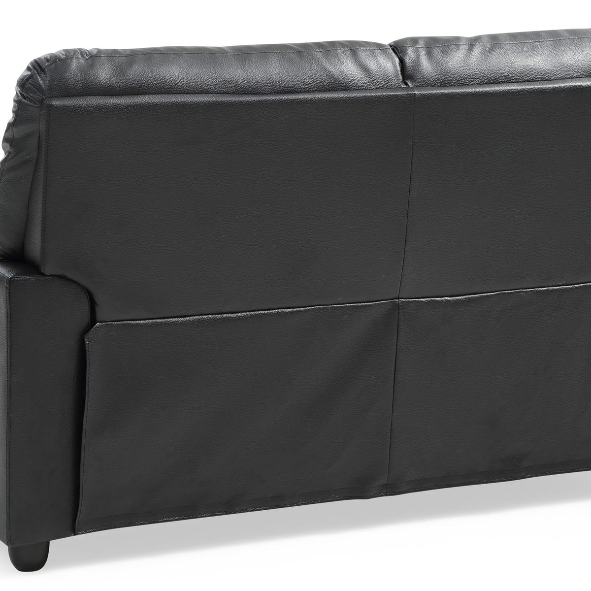 Chic Padded Love Seat For Modern Living - Black