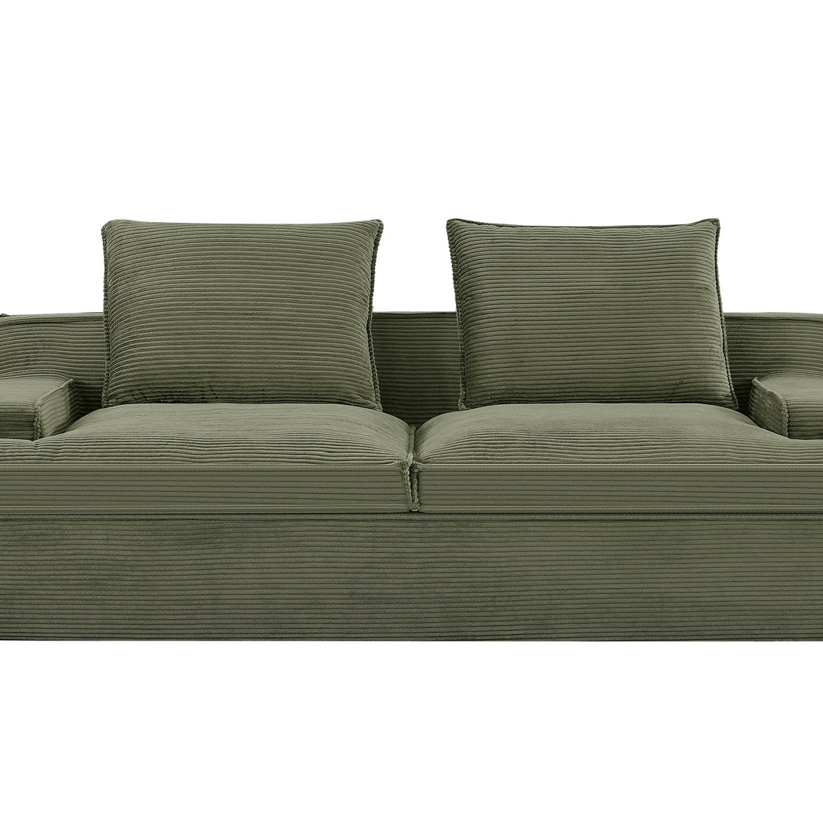 Nimbus - Oversized Full Foam 4 Seater Couch For Living Room Upholstered In Soft Corduroy, Wide Armrests
