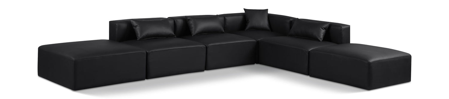 Cube - 6 Piece Modular Corner Armless Sectional