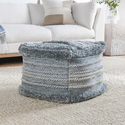 Poufs - Performance Elko Pouf - Blue Multi