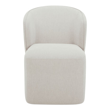 Larson - Rolling Dining Chair Performance Fabric - Helio Oyster