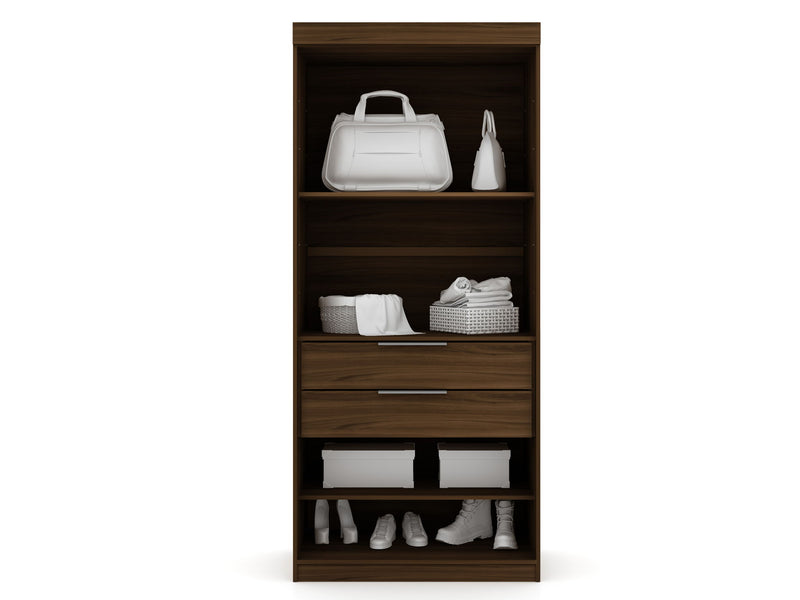 Manhattan Mulberry - Wardrobe Closet With Open Space