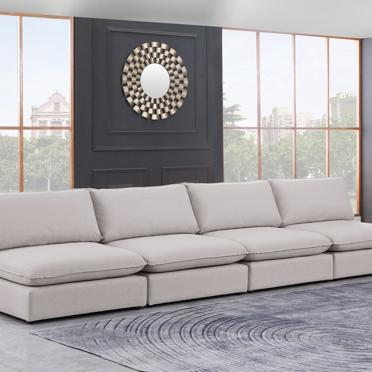 Mackenzie - Modular Sofa Armless - 4 Seats