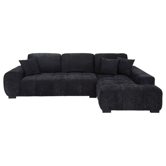 Octavia - RAF Chaise With Pillows, Box 2 of 2 - Black