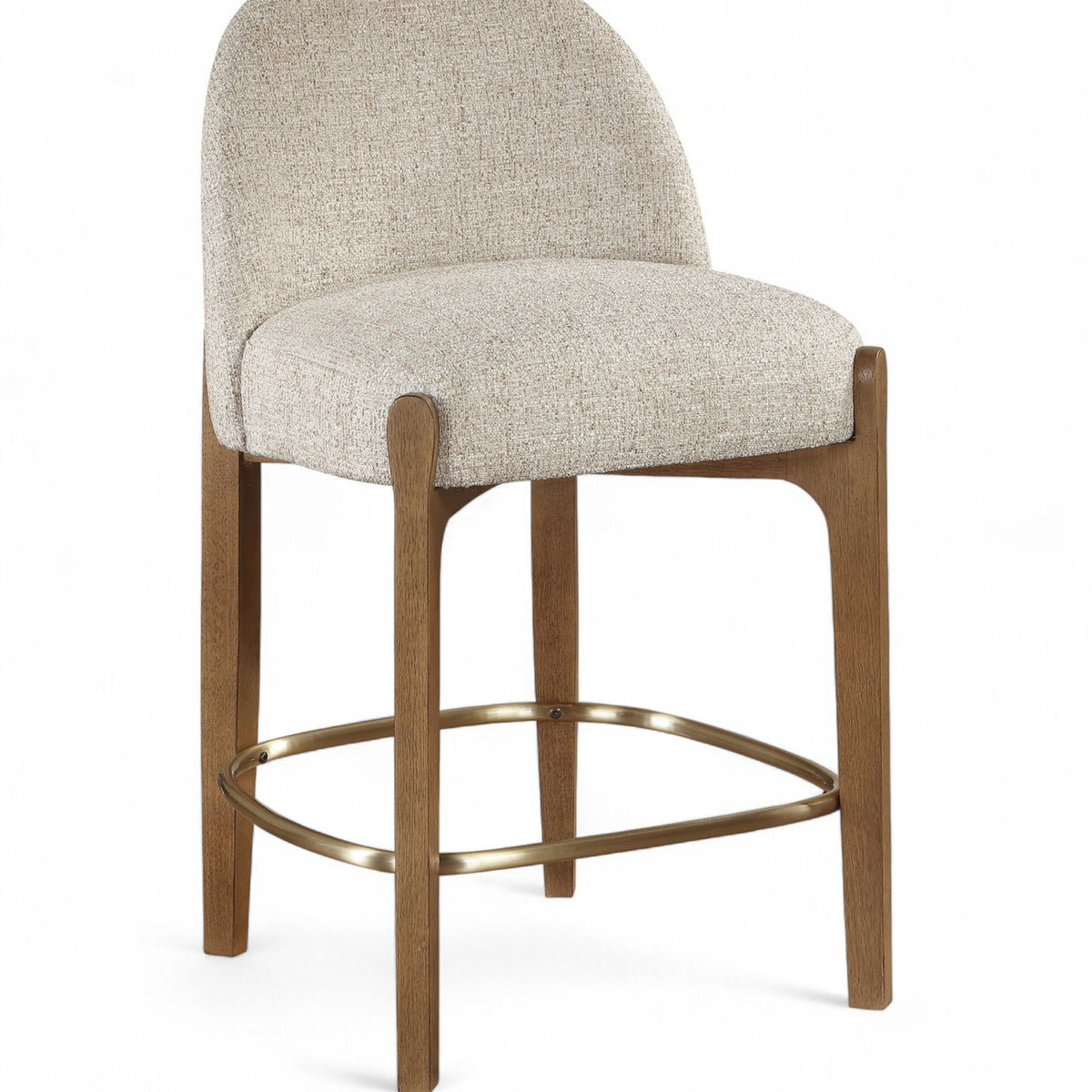Torino - Counter Stool With Brushed Brown Base