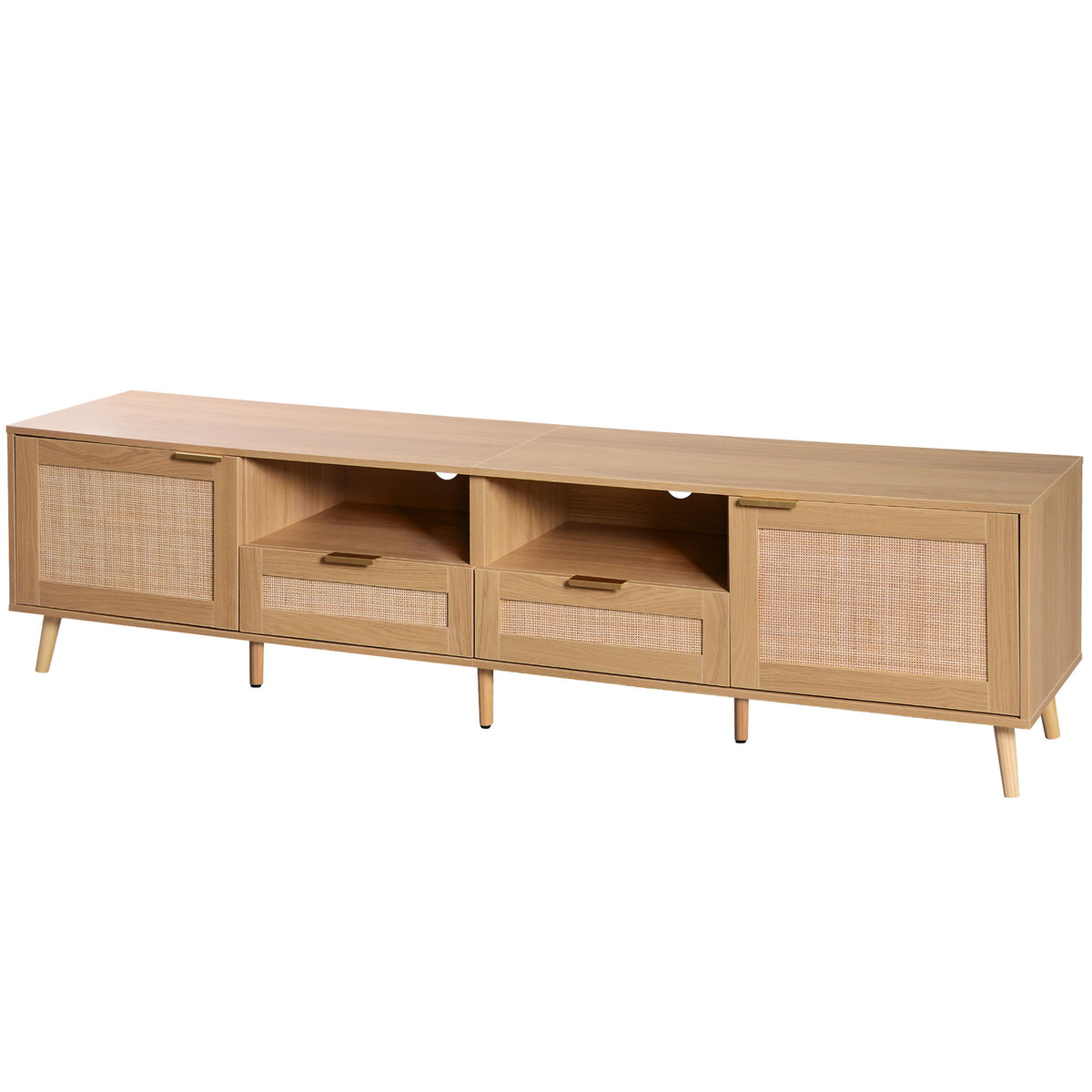 TV Stand, Media Console With Cable Management