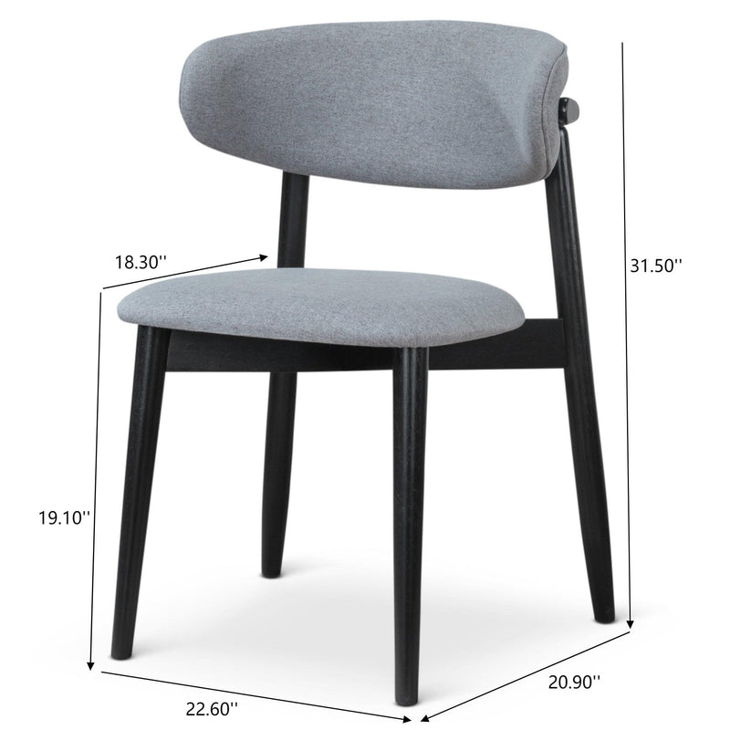 Korbin - Dining Chair (Set of 2) - Gray / Light Gray