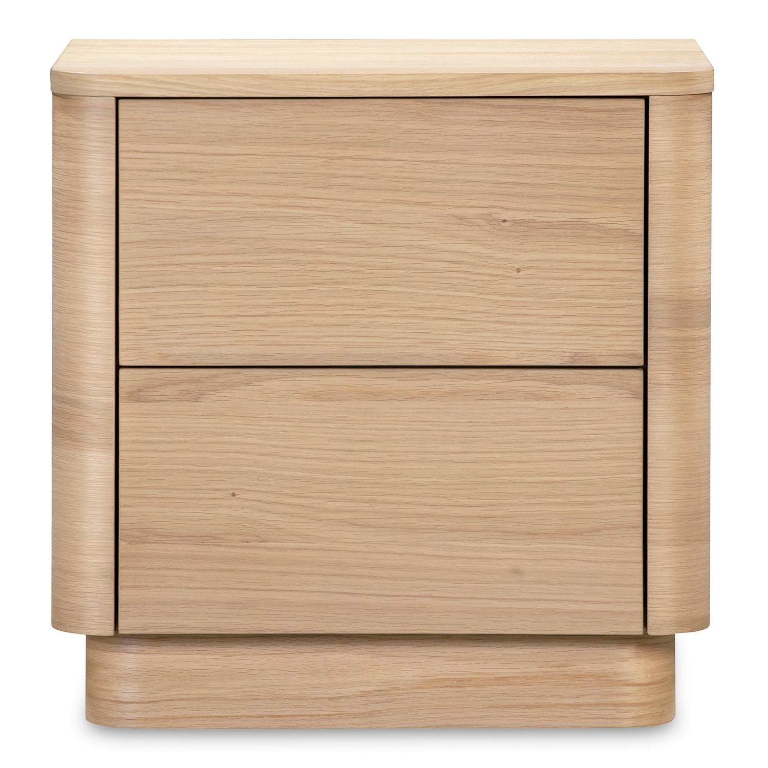 Round Off - Tall Nightstand - Light Brown