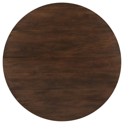 Everton - Round Wood Dining Table - Dark Walnut