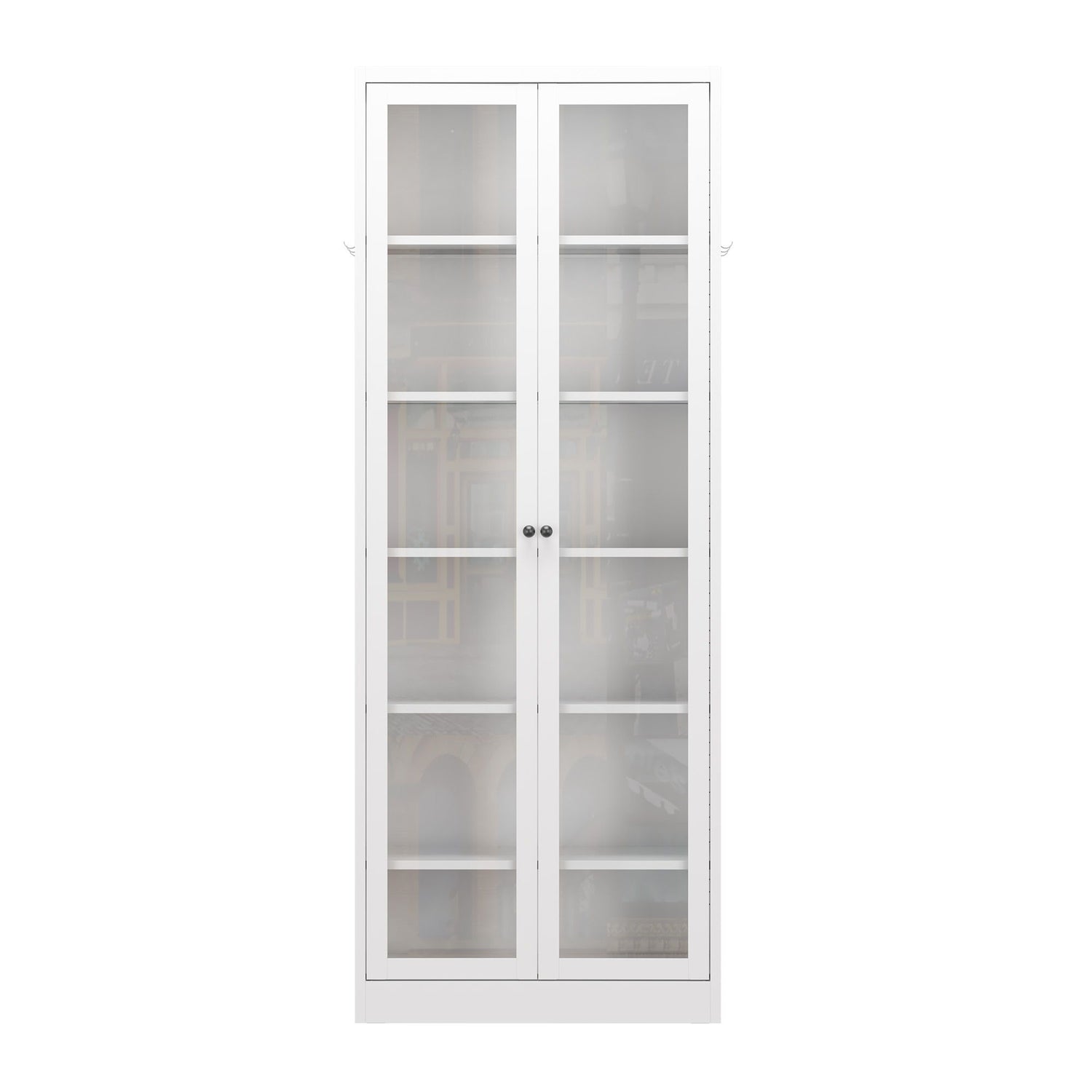 Industrial Metal Kitchen Pantry Cabinet With Adjustable Shelves - White