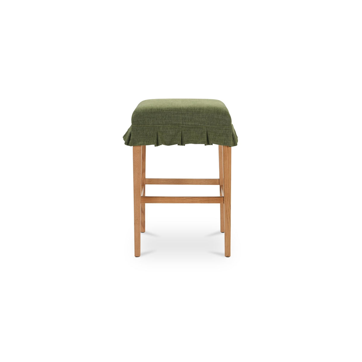 Anna - Counter Stool - Green / Light Brown