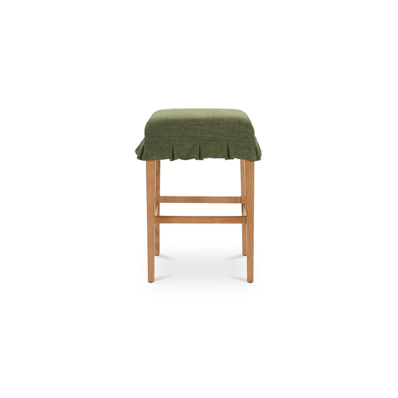 Anna - Counter Stool - Green / Light Brown