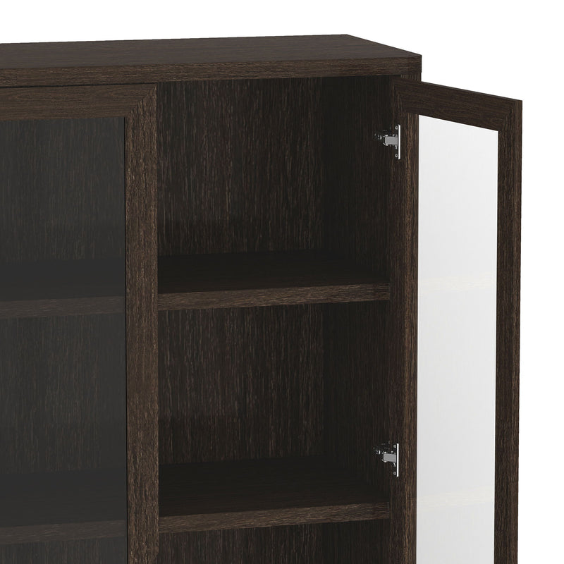 Manhattan Rivington - Bookcase Cabinet With Glass Doors