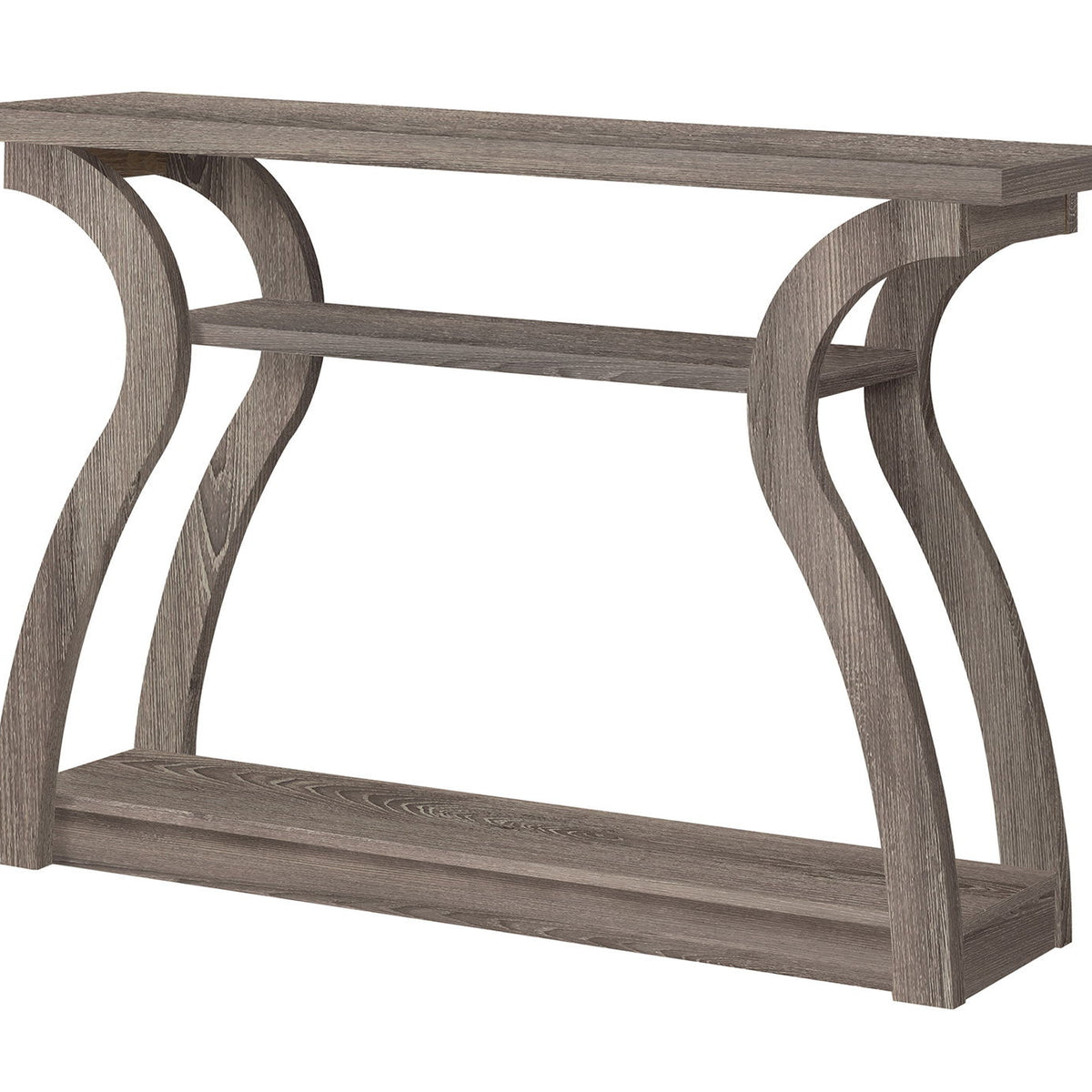 Accent Console Table For Entryway, Unique Curved Design