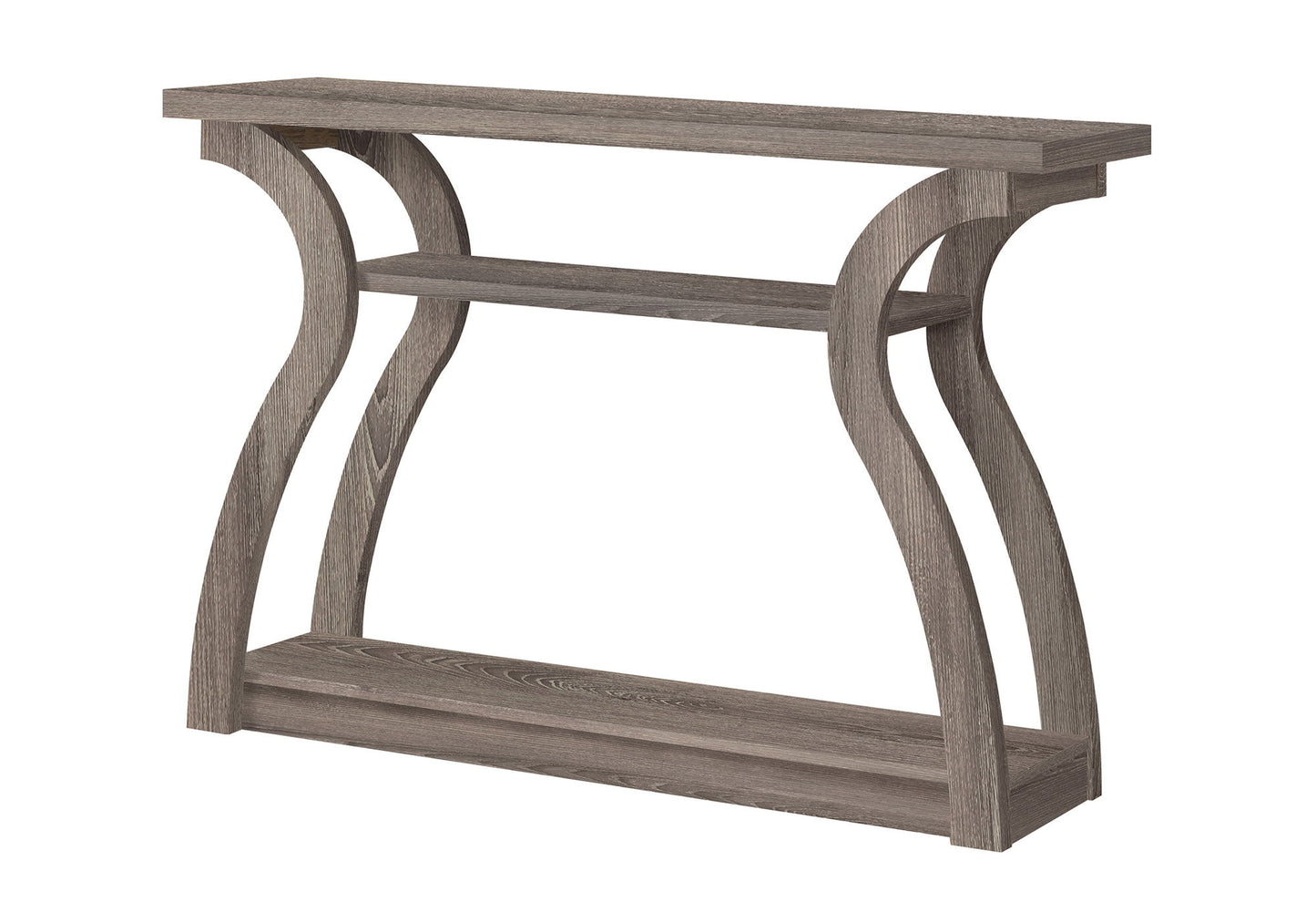 Accent Console Table For Entryway, Unique Curved Design