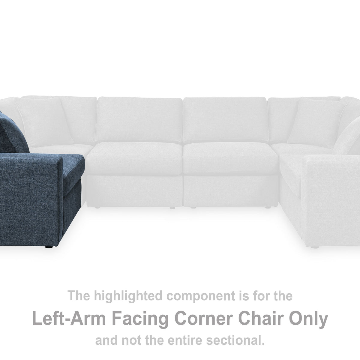 Modmax - Ink - Laf Corner Chair - Fabric