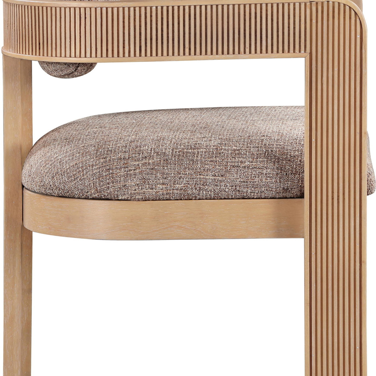 Sacha - Linen Dining Chair With Natural Base (Set of 2)