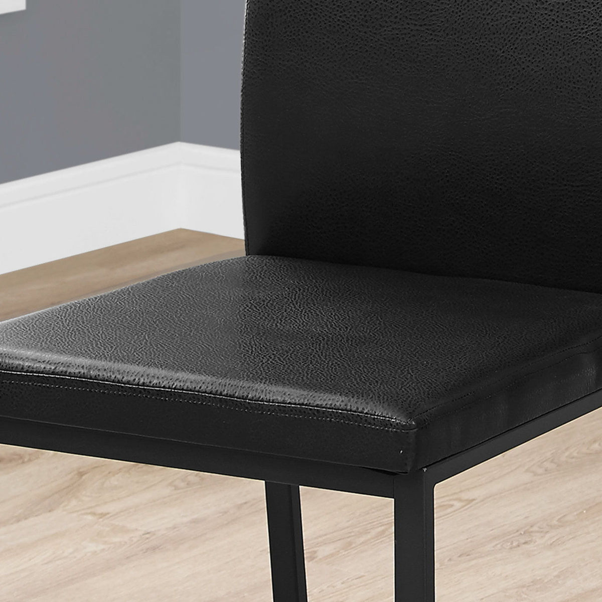Dining Chair Side Upholstered, For Dining Room (Set of 2) - Black