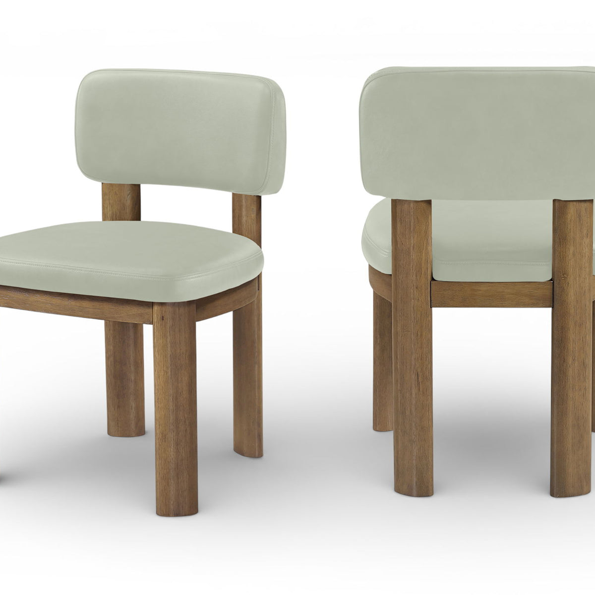 Paloma - Vegan Leather Upholstered Dining Chair (Set of 2) - Brown Frame