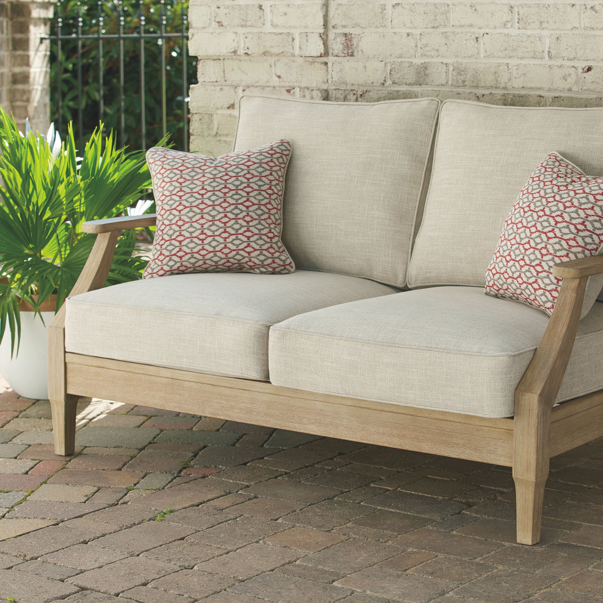 Clare View - Beige - Loveseat w/Cushion