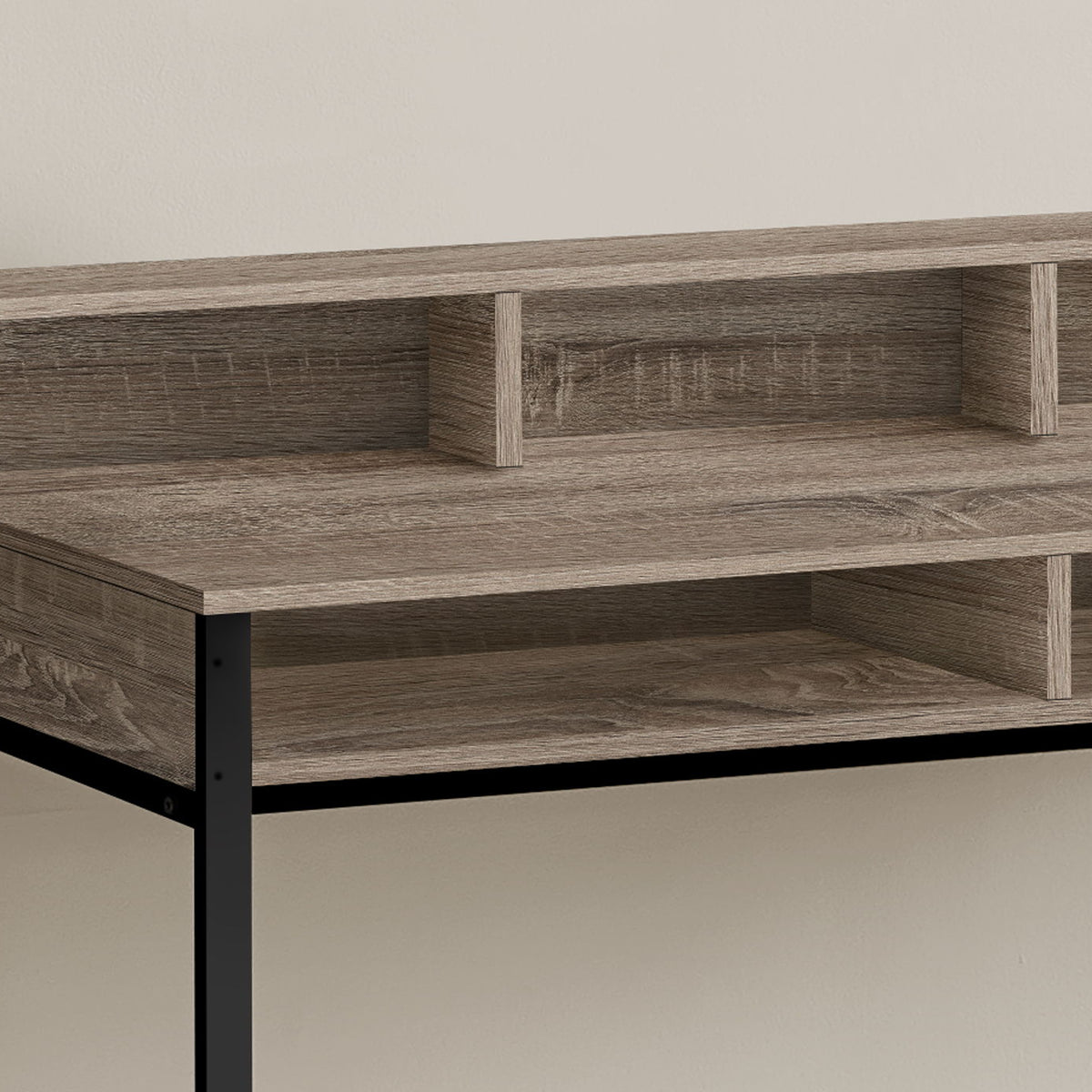 Computer Desk For Home Office, Standing, Storage Shelves, Laptop, Contemporary & Modern