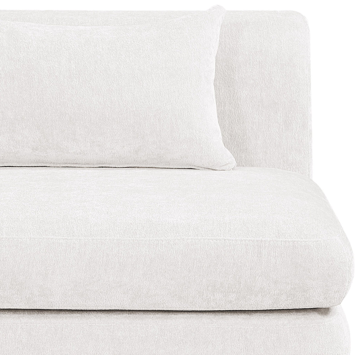 Stellar - Chenille Fabric Upholstered Modular Corner Chair