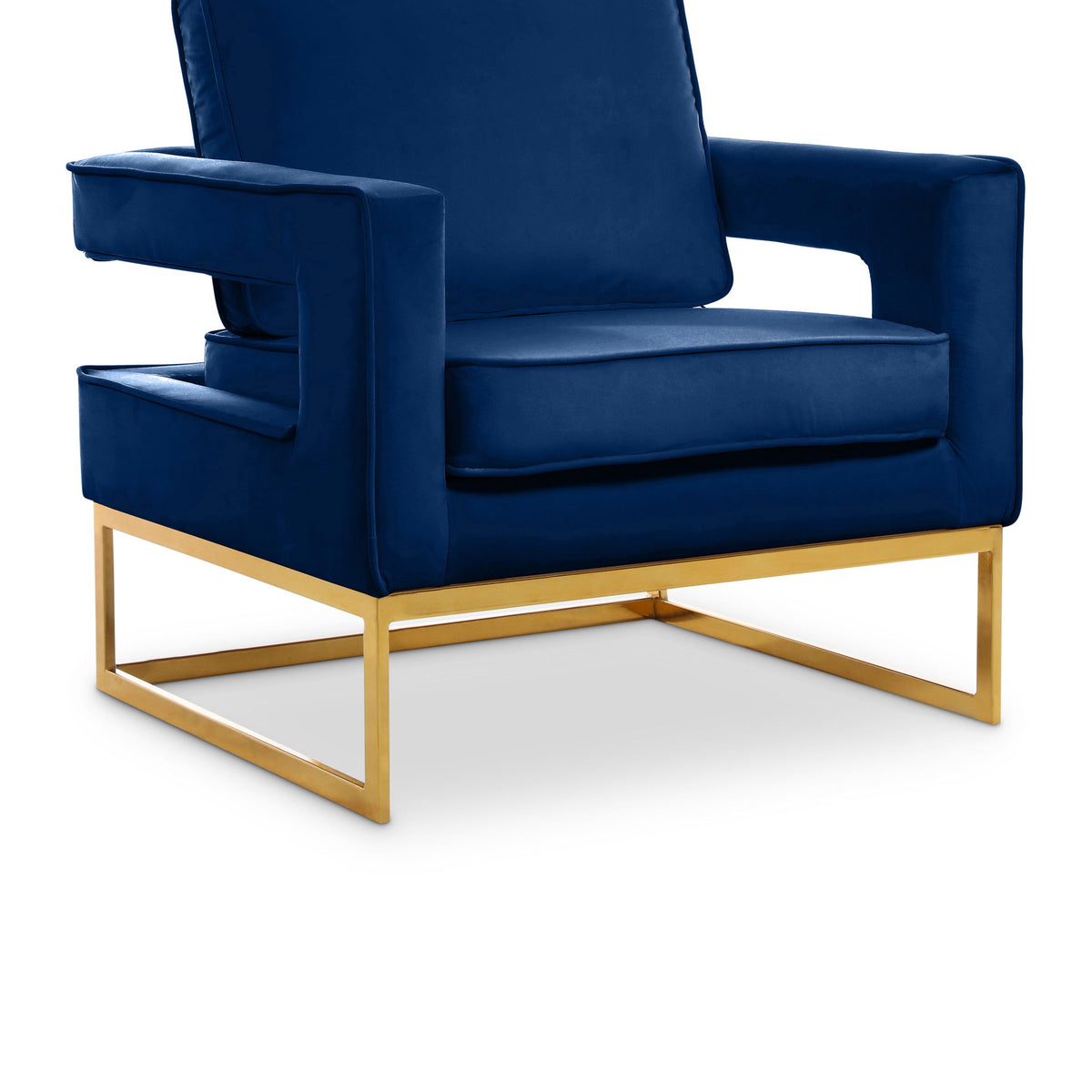 Noah - Accent Chair with Gold Legs