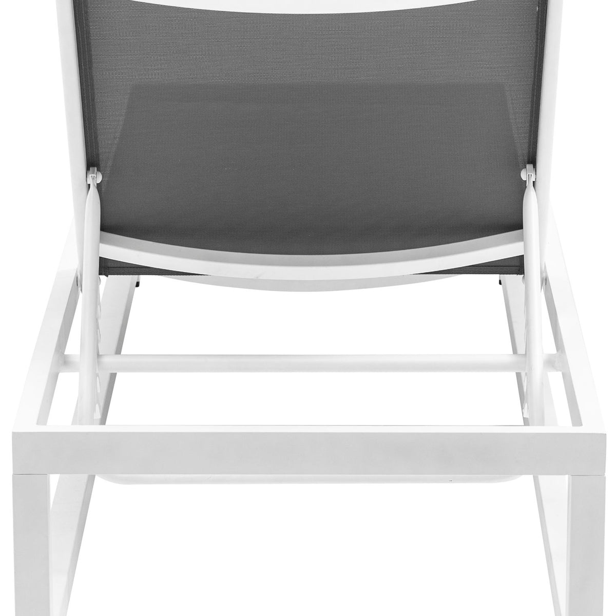 Maldives - Water Resistant Outdoor Patio Adjustable Sun Chaise Lounge Chair With White Base