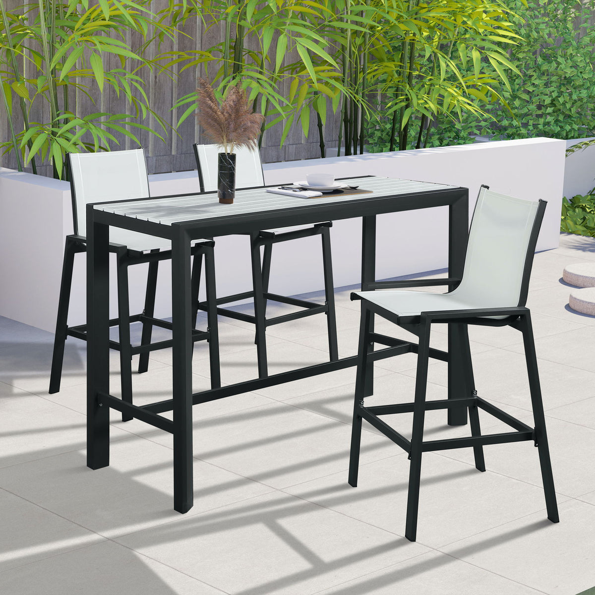 Nizuc - Outdoor Patio Rectangle Bar Table