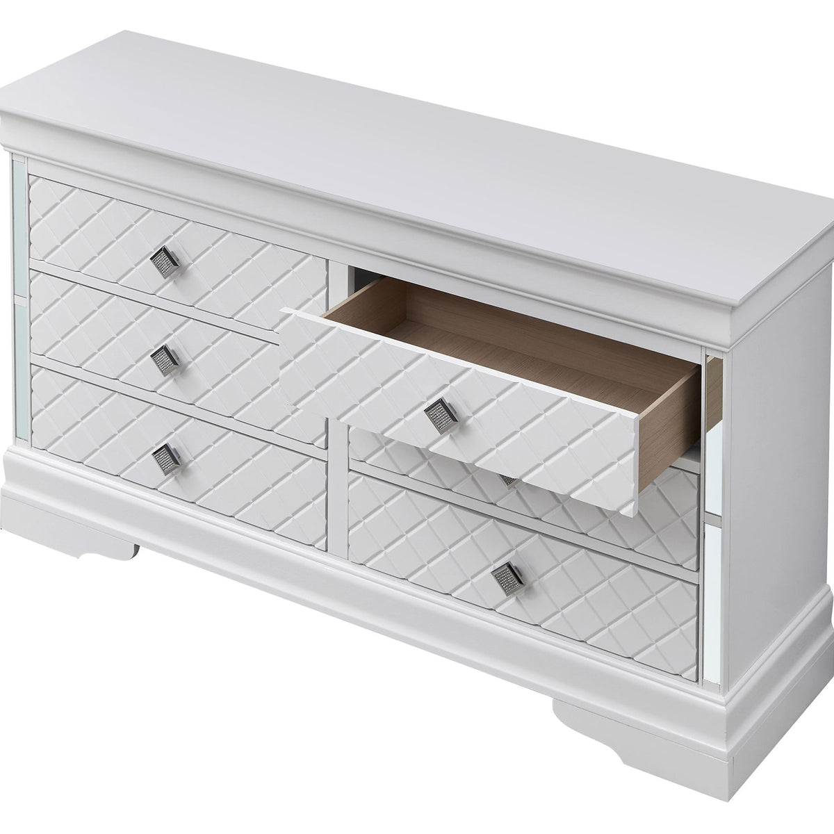 Verona - Stylish Dresser - Silver Champagne