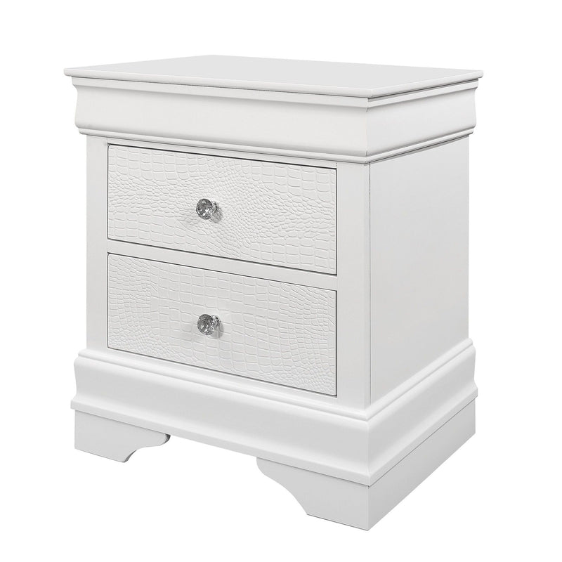 Shaker - Crocodile Metallic Nightstand