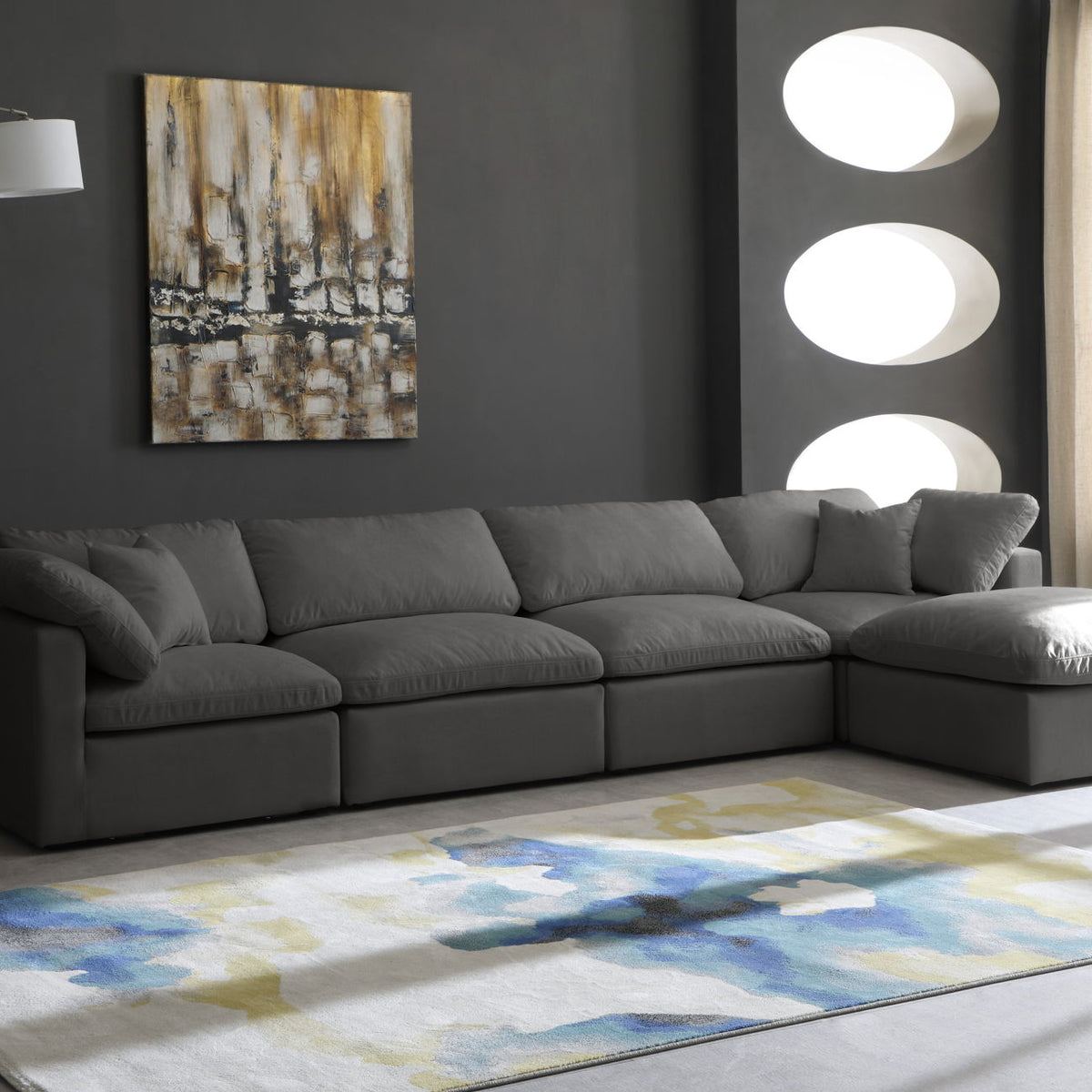 Plush - 5 Piece Modular Sectional