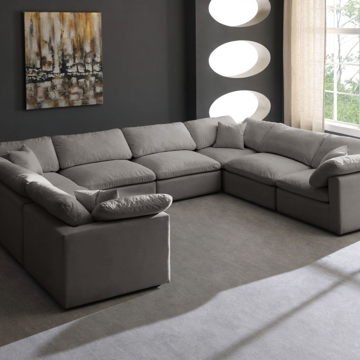 Plush - 8 Piece Modular Sectional