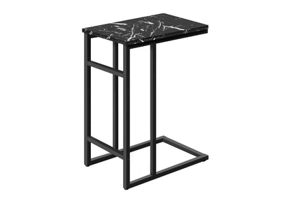 Accent Table, C - Shaped, Modern Design - Black