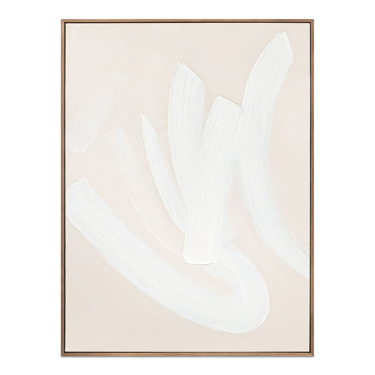 Chorus - Framed Painting - Beige