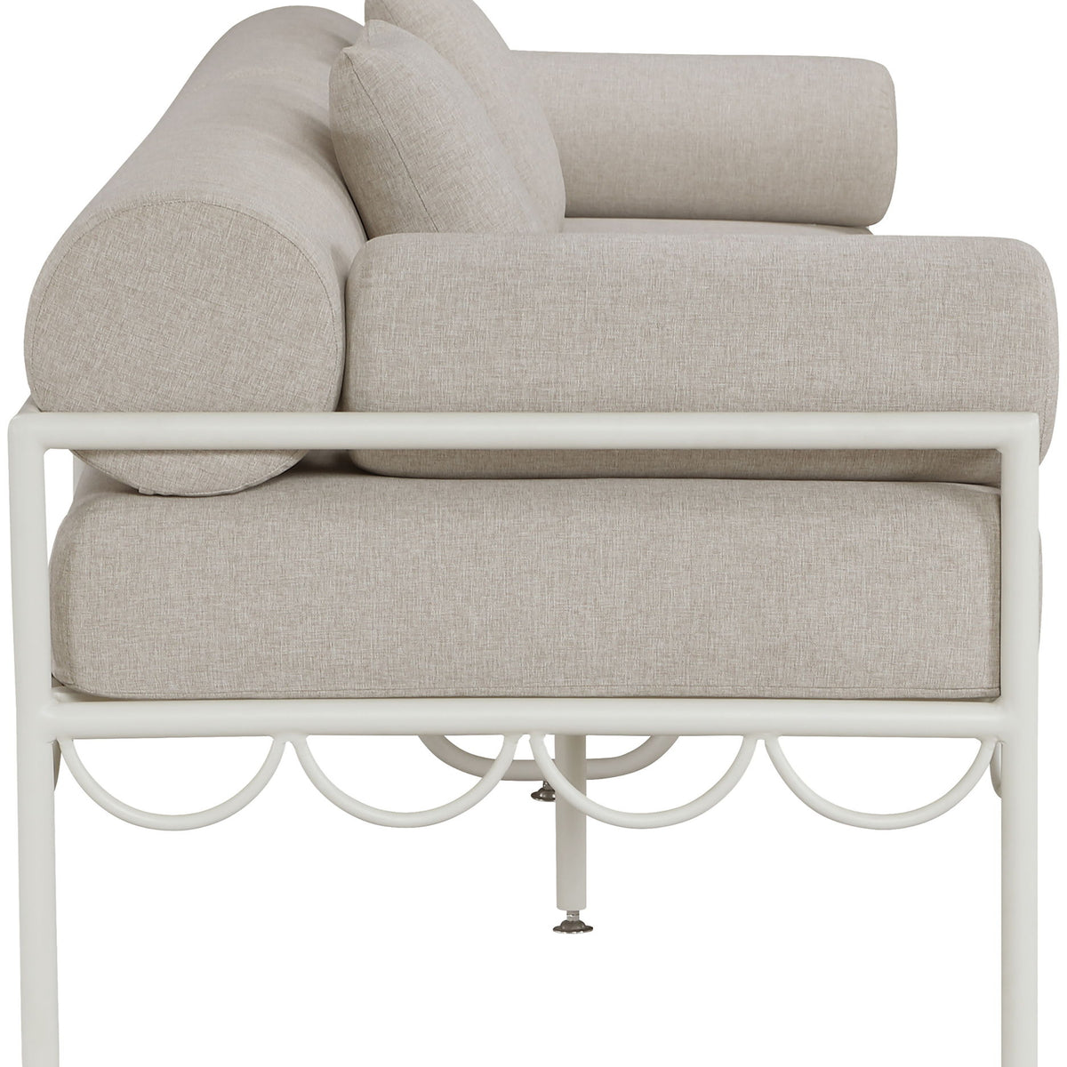 Portofino - Resilient Water Repellent Fabric 85.75" Upholstered Outdoor Patio Sofa